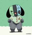 ambiguous_gender anthro bottomless clothed clothing hands_on_hips looking_at_viewer one_eye_closed open_mouth open_smile shirt short_stack smile solo thick_thighs topwear wide_hips wink joaoppereiraus animal_crossing nintendo nintendo_switch switch_dog switchy_(joaoppereiraus) animate_inanimate canid canine canis domestic_dog mammal 2020 digital_media_(artwork) hi_res signature