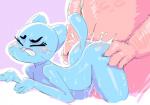 all_fours blush butt cat clenched_teeth doggystyle duo eyes_closed feline female from_behind lagomorph male mammal nicole_watterson nude oekaki rabbit richard_watterson sex sunibee sweat teeth the_amazing_world_of_gumball
Rating: Explicit
Score: 14
User: beartraps
Date: March 24, 2014