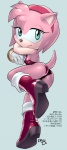 5_fingers accessory amy_rose anthro boots bracelet butt clothing eulipotyphlan female fingers footwear fur gloves hair hair_accessory hairband handwear hedgehog japanese_text jewelry looking_aside looking_at_viewer mammal pey pink_body pink_fur pink_hair pose raised_leg raised_tail sega shoes short_hair smile solo sonic_the_hedgehog_(series) tail tan_body tan_skin teal_eyes text tight_clothing translation_request