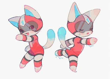 anthro armor bodysuit chibi clothing fur headgear helmet male red_clothing skinsuit solo spandex stretching superhero tight_clothing visor white_body white_fur yoga mem348 animal_crossing nintendo kid_cat_(animal_crossing) domestic_cat felid feline felis mammal