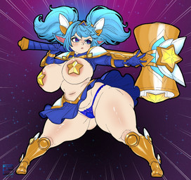 areola areola_slip big_areola big_breasts big_butt blue_hair bottomwear breasts butt camel_toe clothing curvy_figure female hair hammer huge_areola huge_breasts huge_butt huge_hips huge_thighs humanoid_pointy_ears melee_weapon navel pasties pigtails pointy_ears shortstack skirt solo thick_thighs thong tools underwear voluptuous voluptuous_female voluptuous_humanoid weapon wide_hips bluelimelight league_of_legends riot_games tencent poppy_(lol) star_guardian_poppy_(lol) humanoid yordle hi_res