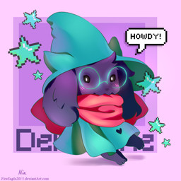 anthro black_background black_body black_fur blush clothing eyewear floppy_ears fur glasses hat headgear headwear heart_symbol lop_ears male scarf simple_background smile solo senz deltarune undertale_(series) ralsei bovid caprine darkner goat mammal 1:1 2018 hi_res