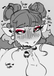 ahegao anal anal_kiss_mark anthro anus balls blush bodily_fluids duo ear_piercing ear_ring eyeshadow female female_rimming_male genitals hair_buns heart_eyes heart_symbol kiss_mark lipstick lipstick_on_anus looking_pleasured looking_up makeup male male/female male_penetrated male_rimmed oral penetration piercing rimming ring_piercing saliva sex sweat kyrosh blitz_(blitzthedova) izzy_(kyrosh)