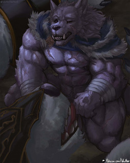 abs anthro big_muscles black_sclera cape clothing duo fangs fellatio kneeling male male/male muscular muscular_anthro muscular_male oral pecs penile pubes scar sex size_difference teeth wulfer-shepherd elden_ring fromsoftware blaidd_(elden_ring) maliketh_(elden_ring) canid canine canis mammal wolf 4:5 hi_res