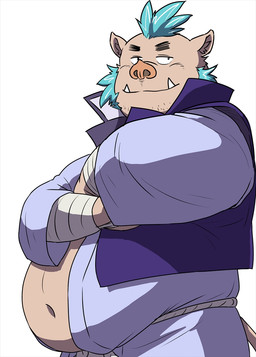 anthro blue_hair clothed clothing gontadanuki gouryou hair male mammal mohawk_(hairstyle) navel overweight overweight_male simple_background solo suid suina sus_(pig) tokyo_afterschool_summoners video_games white_background wild_boar
Rating: Safe
Score: 2
User: sorgui
Date: August 17, 2019 anthro blue_hair clothed clothing gontadanuki gouryou hair male mammal mohawk_(hairstyle) navel overweight overweight_male simple_background solo suid suina sus_(pig) tokyo_afterschool_summoners video_games white_background wild_boar
Rating: Safe
Score: 2
User: sorgui
Date: August 17, 2019