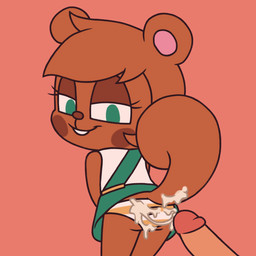 anthro bodily_fluids bottomwear buckteeth circumcised clothed clothing cum cum_on_clothing cum_on_panties cum_on_tail cum_on_underwear cum_string disembodied_penis duo female genital_fluids genitals green_eyes humanoid_genitalia humanoid_penis loli male panties pattern_bottomwear pattern_clothing pattern_panties pattern_underwear penis presenting raised_bottomwear raised_clothing raised_skirt raised_tail simple_background skirt solo_focus striped_bottomwear striped_clothing striped_panties striped_underwear stripes tail teeth underwear young young_anthro young_female toffee_(artist) murphy_and_mitzi mitzi_(ajmarekart) human mammal rodent sciurid tree_squirrel 1:1 hi_res