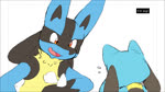 16:9 animated anthro blue_body bodily_fluids canid canine chest_spike dahecksajerry daww duo english_audio english_text generation_4_pokemon hi_res hug lucario male mammal nintendo open_mouth open_smile pokemon pokemon_(species) riolu short_playtime smile sound spikes spikes_(anatomy) tail tears text webm widescreen young young_anthro young_male