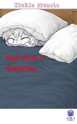 ambiguous_feral ambiguous_gender bed bedding clenched_teeth eyes_closed feral fur furniture hiding hooves lying on_front pillow pink_hooves scared solo teeth text white_body white_fur young young_ambiguous young_feral sorrystickpro fluffy_pony fluffy_pony_(species) mammal 2026 5:8 absurd_res digital_media_(artwork) hi_res shaded spanish_text
