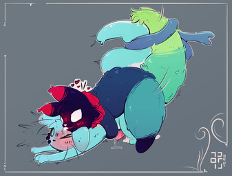 anal anal_orgasm anal_penetration animal_genitalia animal_penis arms_stretched belly_grab big_tail blue_body blue_fur blush blush_lines bodily_fluids bound cheek_tuft claw_marks clawing clawing_floor claws cum cum_from_ass cum_in_ass cum_inside cum_pool dark_body dark_fur doggystyle dripping duo ear_blush ear_markings ejaculation face_lick facial_scar facial_tuft feral feral_on_bottom feral_on_feral feral_on_top feral_penetrated feral_penetrating feral_penetrating_feral fluffy fluffy_ears fluffy_tail from_behind_position fur genital_fluids genitals grabbing_from_behind green_body green_fur hand_on_cheek hands-free head_tuft heart_symbol holding_partner leaking leaking_cum leaking_precum leaning leaning_forward leaning_on_another licking long_tail looking_pleasured male male/male male_on_bottom male_on_top male_penetrated male_penetrating male_penetrating_male markings motion_lines multicolored_body multicolored_fur neck_tuft on_bottom on_top one_eye_closed orgasm penetration penile penile_penetration penis penis_in_ass precum precum_drip precum_on_ground red_body red_fur saliva saliva_string scar scarf sex shaking simple_background smile spread_legs spreading sweat sweatdrop tail tail_markings tail_tied tails_touching tapering_penis tapering_tail thick_tail tongue tongue_out tremble_spikes trembling trembling_penis tuft white_eyes namaport rain_world videocult fan_character inv_(rain_world) slugcat hi_res