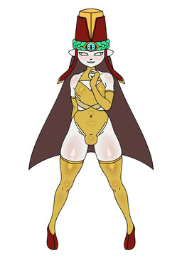 absolute_territory anthro arm_warmers armwear bedroom_eyes biped black_nose bulge cape cleavage_cutout closed_smile clothed clothed_anthro clothed_male clothing collarbone cutout ears_outwards femboy fingerless_gloves form_fitting fur glistening glistening_clothing glistening_legwear glistening_thigh_highs glistening_thighs gloves hand_behind_back handwear hat headgear headwear highleg highleg_leotard legwear leotard looking_at_viewer male male_anthro mouth_closed narrowed_eyes navel_outline pivoted_ears pointy_ears prick_ears pupils seductive side_cutout simple_background skindentation slight_smile slim_anthro slim_male smile solo squish standing stockings teeth_showing thigh_blush thigh_highs thigh_squish tight_clothing white_background white_body white_eyes white_fur white_pupils yellow_clothing yellow_legwear yellow_leotard yellow_thigh_highs member123 nine_sols red_candle_games ji_(nine_sols) alien felid feline mammal solarian 2026 digital_drawing_(artwork) digital_media_(artwork) full-length_portrait hi_res portrait