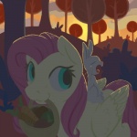 :3 basket blue_eyes bodily_fluids carrot cloud container detailed_background duo feathered_wings feathers female feral food forest hair male open_mouth outside pink_hair plant shrub sky sunrise tears tree vegetable wings yawn yellow_body yellow_feathers geomancing friendship_is_magic hasbro my_little_pony mythology angel_(mlp) fluttershy_(mlp) equid equine lagomorph leporid mammal mythological_creature mythological_equine pegasus rabbit 1:1 2014