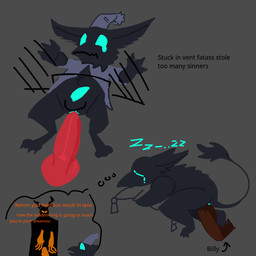 3_toes animal_genitalia animal_penis anthro anthro_penetrated anus balls barefoot beak beak_closed big_ears biped black_balls black_beak black_body black_fur black_tail black_tail_tuft blue_anus blue_eyes blue_penis bodily_fluids bottomless bottomless_anthro bottomless_male brown_penis canine_genitalia canine_penis claws clothed clothed_anthro clothed_male clothing crying disembodied_penis dream empty_eyes feet finger_claws forced fur genitals group hat headgear headwear hindpaw knot lying male male/male male_anthro mouth_closed nightcap nude nude_anthro nude_male on_back on_front on_pillow open_clothing open_topwear pajamas paws penetration penis pillow purple_clothing purple_pajamas purple_topwear rape red_penis semi-anthro sex size_difference sleep_molestation sleep_sex sleeping sleepwear solo_focus sound_effects stuck tail tail_tuft tears text thought_bubble toe_claws toes topwear trio tuft vowelless vowelless_sound_effect young young_anthro young_male young_penetrated zzz ggript deadlock_(game) mythology valve billy_(deadlock) hidden_king_(deadlock) rem_(deadlock) avian chimera dream_creature familiar gryphon mythological_avian mythological_creature 1:1 2026 english_text hi_res