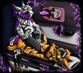 anthro anthro_on_anthro anthro_penetrated anthro_penetrating anthro_penetrating_anthro bodily_fluids cum cum_inside cumshot duo ejaculation female female_penetrated genital_fluids genitals machine male male/female male_penetrating male_penetrating_female penetration penile penile_penetration penis penis_in_vagina sex vaginal vaginal_penetration xelhex bartiox venomorg_(character) protogen absurd_res hi_res