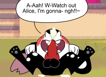 anatomically_correct animal_genitalia animal_penis balls black_balls black_body black_exoskeleton black_fur black_nose blush bodily_fluids canine_genitalia canine_penis canon_x_oc cum dialogue duo ejaculation erection exoskeleton extreme_size_difference feet female female_feral feral feral_on_feral fur genital_fluids genitals grey_pawpads hindpaw knot knotted_penis larger_male lying male male/female male_feral micro micro_on_penis on_back open_mouth pawpads paws penis pink_inner_ear pink_mouth pink_tongue red_blush red_penis screencap screencap_background size_difference smaller_female speech_bubble spots teeth text tongue tongue_out toony white_body white_fur white_spots yellow_blush young young_female young_feral young_male young_on_young amazingaliceant 101_dalmatian_street 101_dalmatians disney alice_(amazingaliceant) dimitri_3_(101_dalmatians) dimitri_trio_(101_dalmatians) ant arthropod canid canine canis dalmatian domestic_dog hymenopteran insect mammal 2025 english_text hi_res