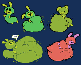 6_feet :3 ambiguous_feral ambiguous_gender ambiguous_pred antennae_(anatomy) belly belly_hug belly_on_ground belly_squish big_belly big_eyes black_eyes black_text bloated blush burp_cloud burping cheek_blush closed_smile countershade_face countershading empty_eyes eyes_closed face_imprint feral feral_pred fully_inside green_antennae green_body hand_imprint hand_on_belly hand_on_own_belly happy huge_belly hugging_own_belly hyper hyper_belly imprint lying motion_lines mouth_closed multi_feet musical_note musical_symbol nose_blush noseless o_< on_front one_eye_closed open_:3 open_mouth open_smile purple_antennae purple_body purple_countershading red_body resting_on_belly rumbling_stomach same_size_vore satisfied side_view simple_background size_difference smaller_pred smile smiling_eyes soft_vore solo sound_effects squish struggling struggling_prey symbol text transparent_background unseen_prey urp vore meatcanister bits_and_bops daniel_(meatcanister) arthropod caterpillar flow_worms_(bits_and_bops) glowworm grub_(insect) insect larva worm 2026 5:4 alpha_channel digital_media_(artwork) english_description full-length_portrait hi_res multiple_images pixel_(artwork) portrait