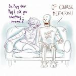 bone dialogue duo machine male not_furry papyton skeleton text robynrot undertale undertale_(series) mettaton mettaton_ex papyrus_(undertale) animated_skeleton humanoid robot undead 1:1 2016 english_text