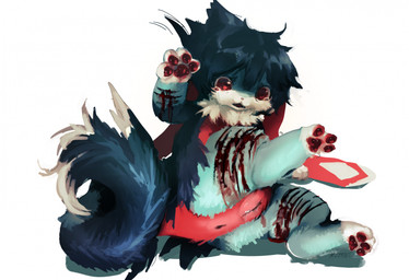 3_toes 4_fingers anthro anus blood blue_body blue_fur blue_hair blue_tail bodily_fluids countershade_fur countershading crying dipstick_tail feet female female_anthro fingers fur genital_fluids genitals gore hair handpaw hindpaw kemono lying markings multicolored_body multicolored_fur multicolored_tail neck_tuft on_side open_mouth pawpads paws red_body red_countershading red_crotch red_ears red_eyes red_fur red_pawpads scratches self-harm simple_background solo tail tail_markings tan_body tan_countershading tan_feet tan_hands tan_tail_tip teal_body teal_fur tears toes tuft vaginal_fluids vulva white_background white_toes wounded boxwater mythology robin_(jejejunum) cricetid dragon eastern_dragon furred_dragon furred_scalie hamster hybrid mammal mythological_creature mythological_scalie rodent scalie 2026 digital_media_(artwork) digital_painting_(artwork) english_description full-length_portrait hi_res painting_(artwork) portrait