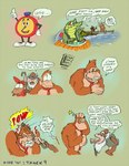 alligator alligatorid animate_inanimate anthro ape boat claws clock clothing comic conflict cranky_kong crocodile crocodilian diddy_kong diddy_kong_pilot diddy_kong_racing diddy_kong_racing_ds donkey_kong_(character) donkey_kong_(series) elderly elderly_male english_text fanfiction fangs gorilla group haplorhine hat headgear headwear kong kremling krunch_the_kremling male mammal monkey necktie nintendo nintendo_64 nintendo_ds nintendo_ds_family primate reptile scalie shesamonkey short_body stick stopwatch super_nintendo teeth text tick_tock_(dkr) toony topwear vehicle vest watch watercraft