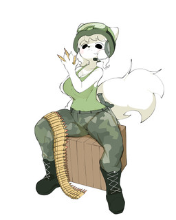 anthro armor bandolier big_breasts black_boots black_clothing black_eyes black_footwear boots bottomwear breasts bullet camo camo_bottomwear camo_clothing camo_pants camo_print cleavage clothed clothed_anthro clothed_female clothing eyewear female fingers footwear front_view fur goggles green_clothing green_shirt green_tank_top green_topwear hair headgear helmet holding_object knife military military_uniform mouth_closed pants pattern_bottomwear pattern_clothing pattern_pants shirt shoes simple_background sitting sleeveless_shirt soldier solo tank_top topwear uniform warrior white_background white_body white_fur white_hair abyss_creature_(artist) mammal 2025 4:5 absurd_res digital_drawing_(artwork) digital_media_(artwork) full-length_portrait hi_res korean_description portrait