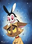 anthro duo male cyberpikachu bunnicula_(series) bunnicula chester_(bunnicula) domestic_cat felid feline felis lagomorph leporid mammal rabbit vampire 2016 3:4 hi_res