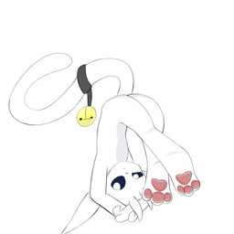 ambiguous_gender anthro black_sclera fur long_tail no_pupils simple_background solo tail white_background white_body white_ears white_eyes white_fur white_tail ori_8a microsoft ori_(series) xbox_game_studios ori_(ori) guardian_spirit 1:1 absurd_res hi_res