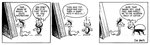 3_panel_comic 4_legs antennae_(anatomy) anthro book dialogue duo facial_hair feral hair humor magic magic_spell male mustache reading reading_aloud reading_book simple_background species_transformation standing transformation transformation_sequence jim_davis_(artist) gnorm_gnat_(series) jim_davis public_domain dr._rosenwurm gnorm_gnat_(character) arthropod beetle gnat insect weevil worm 1974 20th_century absurd_res ancient_art hi_res monochrome