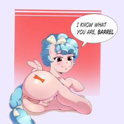 animal_genitalia animal_vulva anus blue_hair butt equine_anus equine_genitalia equine_vulva female feral genitals hair looking_at_viewer offscreen_character presenting presenting_hindquarters presenting_vulva red_eyes simple_background solo speech_bubble teasing teasing_viewer teats text vulva wings young young_female the_king_flow17 friendship_is_magic hasbro my_little_pony mythology cozy_glow_(mlp) equid equine horse mammal mythological_creature mythological_equine pegasus pony 1:1 absurd_res english_text hi_res