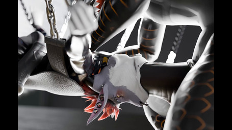 animal_genitalia animal_penis anthro balls big_balls big_penis chain deep_throat duo equine_genitalia flared_penis genitals huge_penis humanoid_genitalia humanoid_penis hyper hyper_genitalia hyper_penis male male/male male_penetrated male_penetrating male_penetrating_male neck_bulge nude oral oral_penetration penetration penis sex sex_swing tail aliculus capcom monster_hunter mythology damien_(snakehead404) unit6 bovid caprine flying_wyvern goat mammal mythological_creature mythological_scalie nargacuga scalie 16:9 3d_(artwork) animated digital_media_(artwork) hi_res loop no_sound short_playtime video widescreen