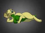 anthro big_breasts breasts butt covering covering_breasts covering_self female genitals horn nipples one_eye_closed pussy short_stack solo teasing wink mranthony2 draw_me_like_one_of_your_french_girls lemon_bounce kobold reptile scalie meme