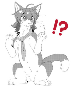 after_transformation ambiguous_gender cheek_tuft chest_tuft claws countershade_torso countershading dipstick_tail facial_tuft featureless_crotch feral finger_claws fur grey_body grey_fur hair implied_transformation inner_ear_fluff interrobang long_hair looking_at_self markings necktie simple_background sitting snout solo spread_legs spreading surprised tail tail_markings text tuft whiskers white_background white_body white_fur tsukune_minaga domestic_cat felid feline felis mammal hi_res japanese_text screentone translation_check translation_request