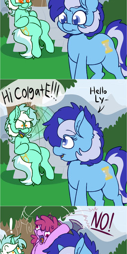 axe border exclamation_point female feral group horn humor imminent_death melee_weapon text weapon white_border conditional_dnp skoon friendship_is_magic hasbro my_little_pony mythology berry_punch_(mlp) lyra_heartstrings_(mlp) minuette_(mlp) earth_pony equid equine horse mammal mythological_creature mythological_equine pony unicorn 2015 digital_media_(artwork) english_text hi_res