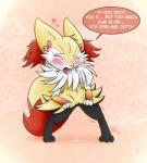! ... 2014 3_fingers 3_toes <3 abstract_background after_sex anthro barefoot blush bow braixen breath canine claws cum cum_in_pussy cum_inside cum_on_floor cum_on_leg cum_string dialog english_text eyelashes eyes_closed female fennec fox fur mammal nekostar nintendo nude open_mouth pokémon pussy shadow sharp_claws sharp_teeth solo spread_legs spreading standing teeth text toe_claws tongue tongue_out unwanted_cumshot video_games whiskers
Rating: Explicit
Score: 18
User: toh
Date: February 25, 2014