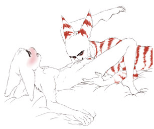 anthro balls blush deep_throat duo eyes_closed fellatio genitals head_in_crotch lying male male/male male_penetrated male_penetrating male_penetrating_male nude on_back oral oral_penetration penetration penile penis sex simple_background ssaoirsse ratchet_and_clank sony_corporation sony_interactive_entertainment alister_azimuth ratchet_(ratchet_and_clank) lombax mammal source_request