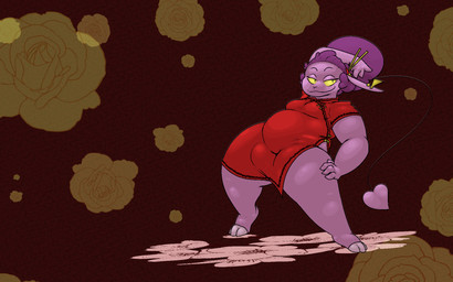 abstract_background asian_clothing belly big_butt bulge butt chinese_clothing clothing east_asian_clothing male overweight shortstack shortstack_male solo thick_thighs tight_clothing demon imp 16:10 hi_res widescreen