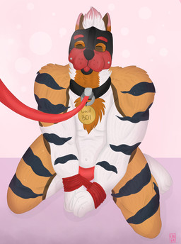 animal_mask anthro bdsm big_muscles bondage bound collar good_boy huge_muscles leash leash_pull male mask muscular muscular_anthro petplay pup_mask pupdrake puppyplay restraints roleplay rope rope_bondage rope_harness sitting solo submissive submissive_male samuelwolfo canid canine canis domestic_dog mammal hi_res