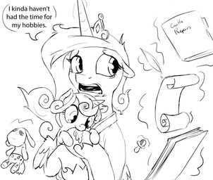 crown doll duo eyelashes feathered_wings feathers female feral headgear horn open_mouth pacifier text wings silfoe friendship_is_magic hasbro my_little_pony mythology flurry_heart_(mlp) princess_cadance_(mlp) equid equine mammal mythological_creature mythological_equine winged_unicorn 2016 english_text monochrome daughter_(lore) mother_(lore) mother_and_child_(lore) mother_and_daughter_(lore) parent_(lore) parent_and_child_(lore) parent_and_daughter_(lore)