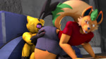 antennae_(anatomy) anthro big_butt butt butt_sniffing clothed clothing duo embarrassed face_in_ass fart fart_cloud fart_fetish fart_sniffing farting_on_another farting_on_face fur gassy hair looking_back male male/male moan multi_limb nude raised_tail rumbling_stomach smelly sniffing sound_effects tail thick_thighs topwear wide_hips wings yellow_body moobsloobs sound_warning casey_(sodawunk) hectar_(soomir) arthropod bee canid canine canis hybrid hymenopteran insect mammal mephitid skunk wolf 16:9 3d_(artwork) 3d_animation animated digital_media_(artwork) hi_res high_framerate short_playtime sound webm widescreen