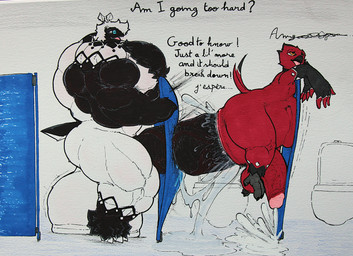 anthro balls big_balls big_muscles big_penis bodily_fluids chest_tuft cum cum_inflation cum_inside duo extreme_penetration french genital_fluids genitals glory_hole huge_balls huge_muscles huge_penis hyper hyper_balls hyper_genitalia hyper_muscles hyper_penis inflation male male/male muscular penetration penis precum raliphoul size_difference standing tuft vein veiny_penis raliphoul_m-e-v alpecor avian absurd_res hi_res
