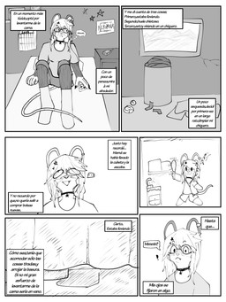 andromorph anthro female intersex trash_can spacefoxoficial american_opossum mammal marsupial 3:4 hi_res monochrome