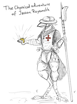 anthro armor belt belt_buckle belt_pouch buckle chainmail feathers halberd headgear helmet hidden_eyes jewelry knight male medieval melee_weapon military necklace polearm smile soldier solo text warrior weapon mawkvlt izaan_raysmith_(mawkvlt) avian bird corvid corvus_(genus) crow oscine passerine hi_res