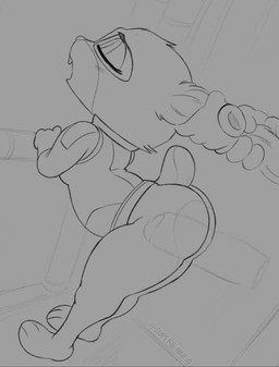 abdominal_bulge ahegao anthro anthro_penetrated arm_support blush bottomless breasts butt clothed clothing deep_penetration disembodied_hand disembodied_penis duo dutch_angle ear_grab ear_pull erection female female_anthro female_focus female_penetrated forward_arm_support from_behind_position fucked_silly fur genitals gloves grabbing_both_ears handwear humanoid_genitalia legs_together looking_pleasured male male/female male_penetrating male_penetrating_female open_mouth penetration penile penile_penetration penis penis_in_vagina plantigrade raised_tail sex short_stack side_view simple_background smile solo_focus standing standing_doggystyle tail teeth tongue tongue_out topwear vaginal vaginal_penetration x-ray_view superbinario disney zootopia judy_hopps european_rabbit lagomorph leporid mammal oryctolagus rabbit 2d_animation animated digital_media_(artwork) frame_by_frame long_playtime monochrome sketch sound webm