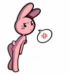 angry anthro breasts female fur looking_at_viewer looking_back looking_back_at_viewer pink_body pink_fur pose speech_bubble standing conditional_dnp thehenwithatie bunny_maloney candy_bunny lagomorph leporid mammal rabbit 2024 cel_shading digital_drawing_(artwork) digital_media_(artwork) full-length_portrait hi_res portrait shaded