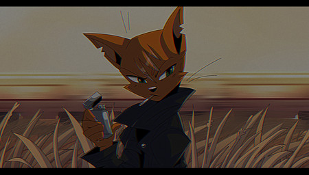 anime_style anthro black_bars cigarette clothing coat lighter male smoking solo topwear ponsex night_in_the_woods casey_hartley domestic_cat felid feline felis mammal 2020 hi_res letterbox widescreen