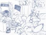 2013 anthro areola balls big_breasts breast_lick breasts bucky_o'hare canine cum cum_on_face digimon erect_nipples erection fellatio female fox jenny krystal lesbian licking male mammal monochrome navel nipples oral oral_sex penis pussy renamon sex star_fox straight tongue tribadism video_games wings yawg
Rating: Explicit
Score: 13
User: Robinebra
Date: November 15, 2013