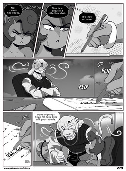 anthro breasts clothed clothing detailed_background dialogue duo eyebrows eyelashes female fingers hair male mouth_closed open_mouth pupils speech_bubble text three-quarter_view topwear nimzy noms_(nimzy) tobi_(nimzy) cricetid felid hamster hybrid liger mammal pantherine rodent comic english_text hi_res url