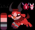 black_horn claws color_swatch fangs feral fur hooves horn orange_nose purple_claws quadruped red_body red_eyes red_fur simple_background teeth transparent_background sphinxskulls cc-by-nc-nd creative_commons disney lilo_and_stitch stitch! dorkifier leroy_(lilo_and_stitch) alien experiment_(lilo_and_stitch) hybrid 2021 alpha_channel digital_media_(artwork) flat_colors hi_res