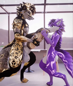 animal_genitalia animal_penis anthro anthro_on_anthro balls big_balls big_penis black_body black_fur bouncing_balls day duo erection fur genitals hair huge_penis hyper hyper_genitalia hyper_penis knot male male/male multiple_angles music nude oral penetration penis purple_body purple_fur sex sucking_tip tail yellow_body yellow_fur lill_esp ddtghost canid canine kajo_(marakusa) mammal rexouium 3d_(artwork) 3d_animation animated blender_(artwork) blender_cycles_(artwork) digital_media_(artwork) hi_res high_framerate huge_filesize short_playtime sound video widescreen