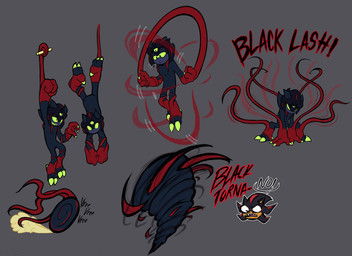 anthro attack big_feet big_hands claws dialogue feet finger_claws hanging_by_arms humor interrupted_speech jump_rope male rolling solo spin_dash spinning tentacles toe_claws tornado invdrscar sega sonic_the_hedgehog_(series) fan_character plagg_(invdrscar) shadow_the_hedgehog alien black_arms_(sonic) eulipotyphlan hedgehog mammal absurd_res hi_res