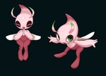 ambiguous_gender black_eyeshadow eyeshadow green_eyes insect_wings makeup pink_body wings ehada nintendo pokemon celebi fairy generation_2_pokemon legendary_pokemon pixie pokemon_(species) shiny_pokemon