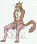 anthro bow brown_fur chest_tuft claws feline fur girly khajiit male mammal moyranagai nude penis sheath sitting solo source_request stockings the_elder_scrolls tuft video_games
Rating: Explicit
Score: 4
User: Eldar34
Date: February 17, 2014